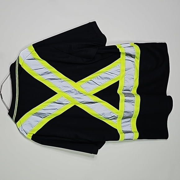 Pioneer XL black reflective class 1 level 2 storm master traffic short sleeve - Picture 5 of 7